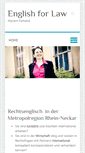 Mobile Screenshot of english-for-law.de